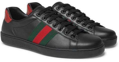 black gucci shoes for men|black gucci sneakers men's.